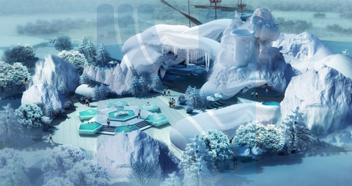 海花岛温泉城芬兰温泉设计效果图