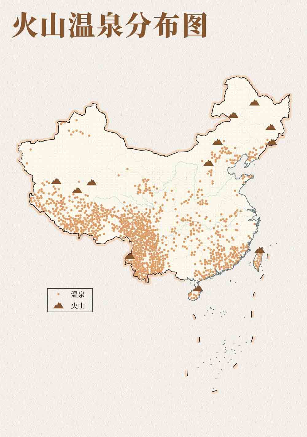 中国温泉地图，南方人赢麻了！