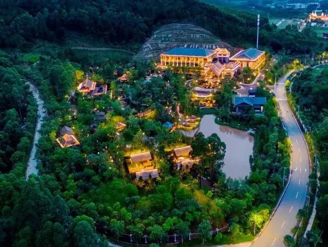 美的鹭湖半山温泉规划实景图
